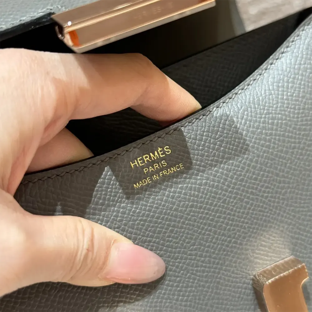 Hermes Women Constance 18 Bag Epsom Leather-Silver/Gold - image 10