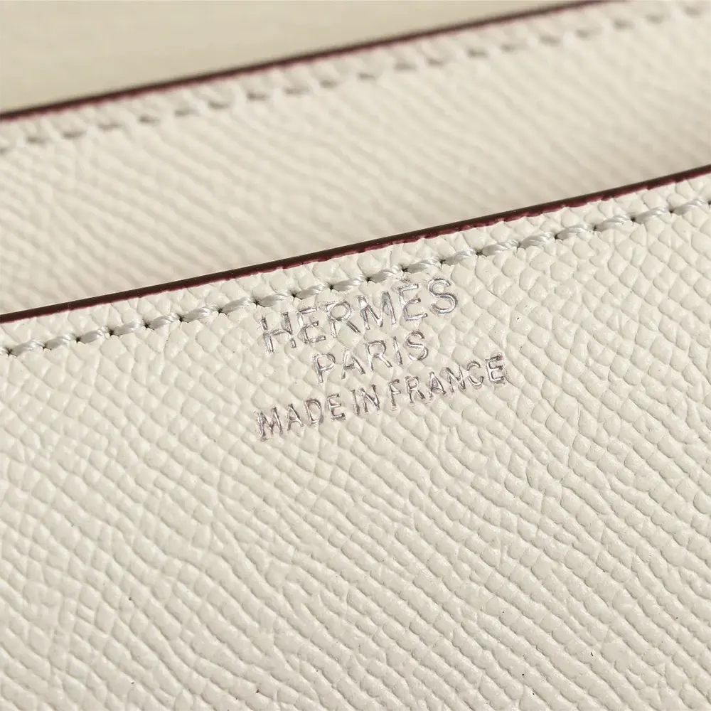 Hermes Women Constance 18 Bag Epsom Leather-White/Silver - image 8