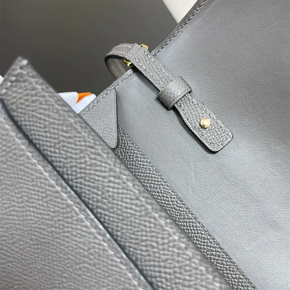 Hermes Women Constance Long To Go in Epsom Leather-Grey/Gold - image 8