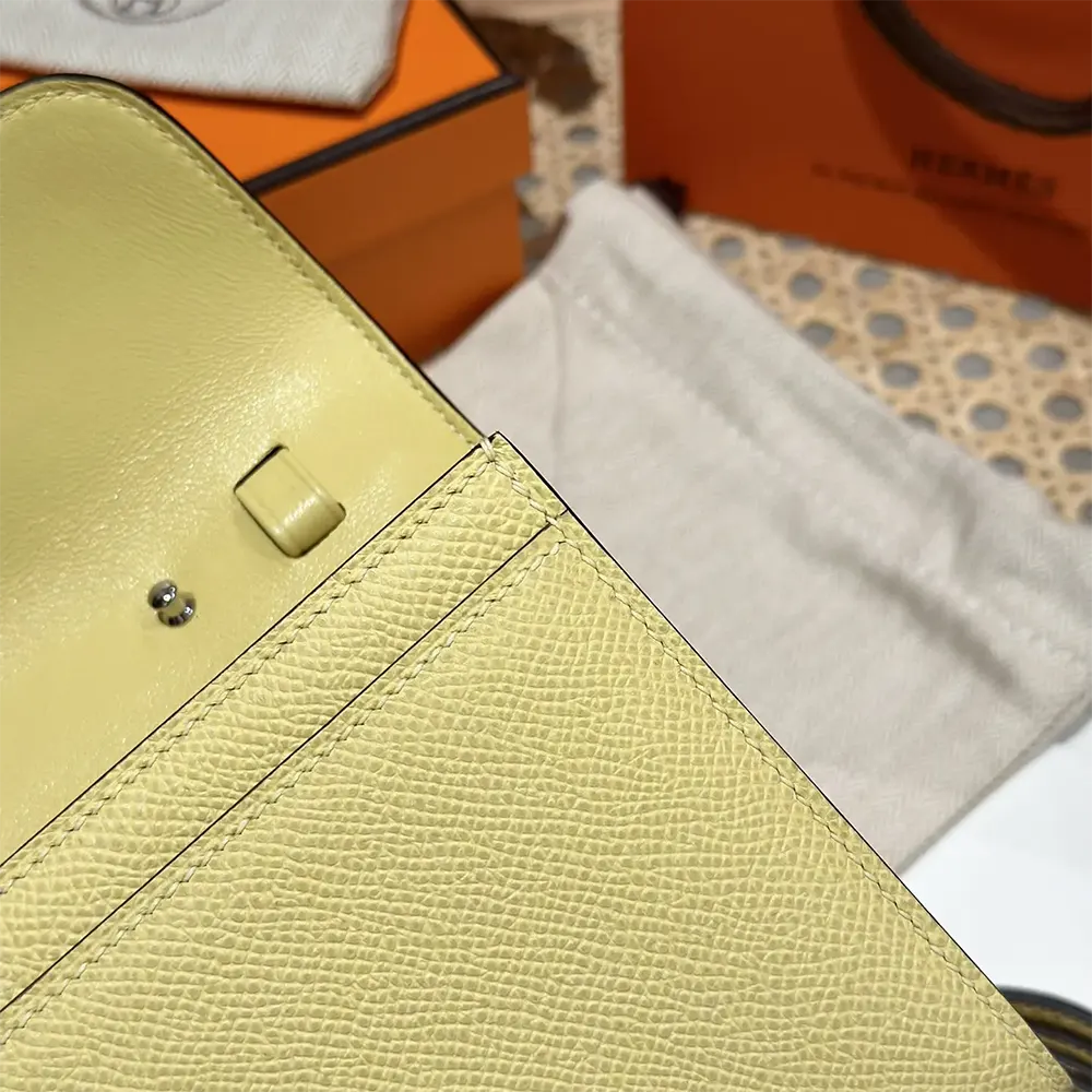Hermes Women Constance Long To Go in Epsom Leather-Yellow/Gold - image 10