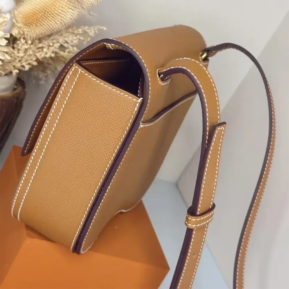 Hermes Women Della Cavalleria Mini Bag Epsom Leather-Brown/Gold - image 5