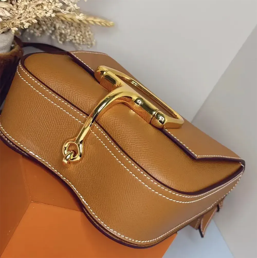 Hermes Women Della Cavalleria Mini Bag Epsom Leather-Brown/Gold - image 6