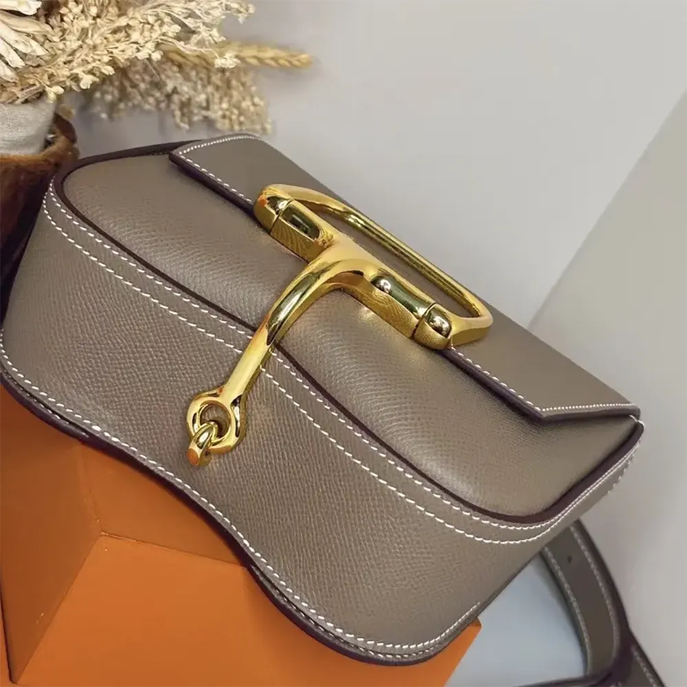 Hermes Women Della Cavalleria Mini Bag Epsom Leather-Grey/Gold - image 6