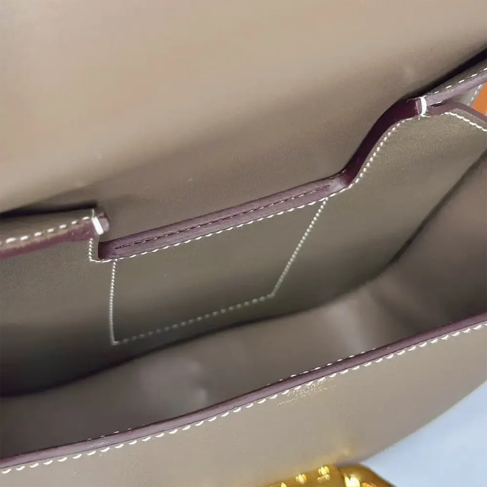 Hermes Women Della Cavalleria Mini Bag Epsom Leather-Grey/Gold - image 7
