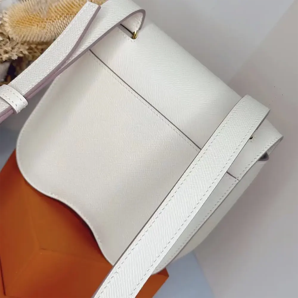 Hermes Women Della Cavalleria Mini Bag Epsom Leather-White/Gold - image 4