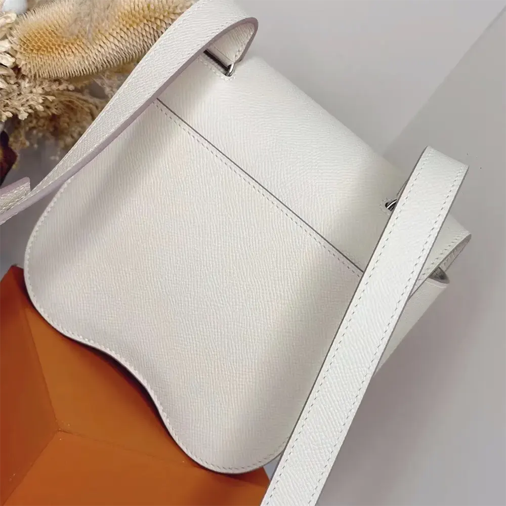 Hermes Women Della Cavalleria Mini Bag Epsom Leather-White/Silver - image 4