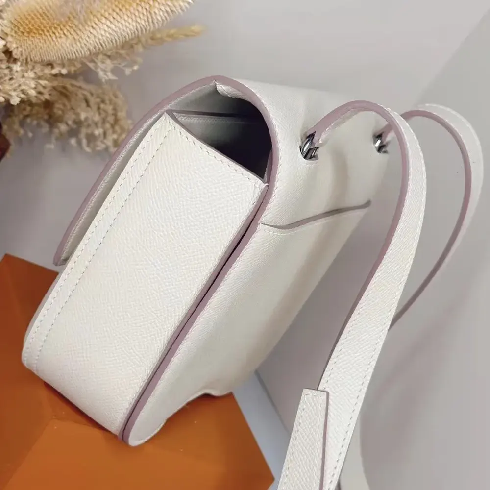 Hermes Women Della Cavalleria Mini Bag Epsom Leather-White/Silver - image 5