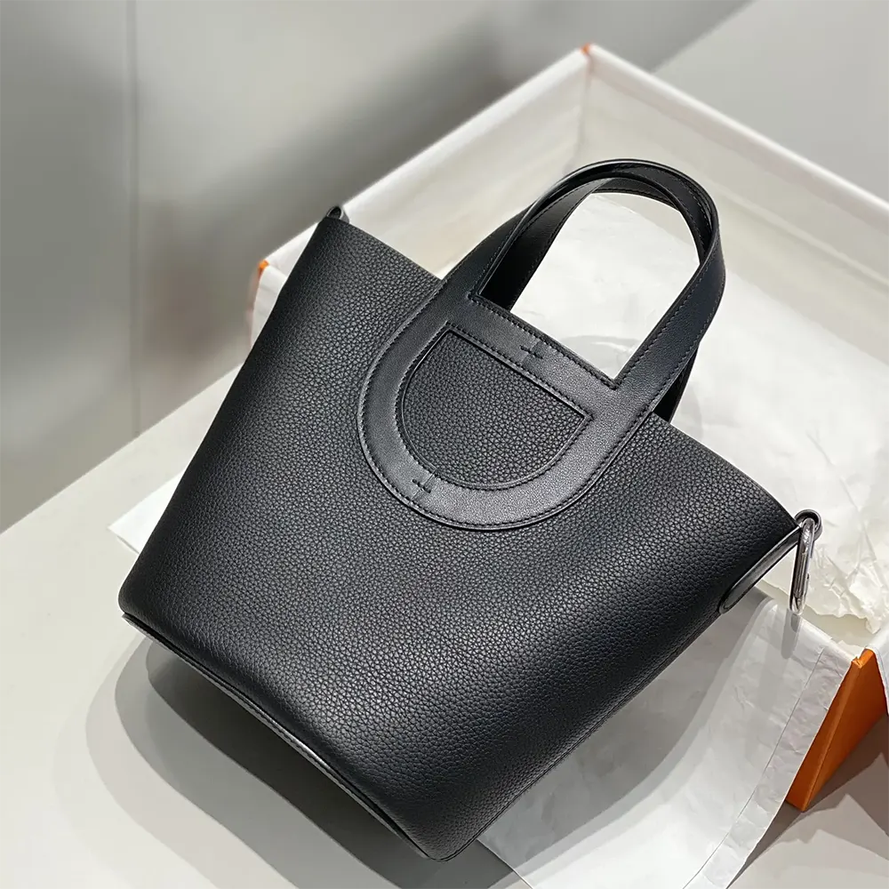 Side profile showing silhouette of Hermes Women In the Loop 18 Handbag