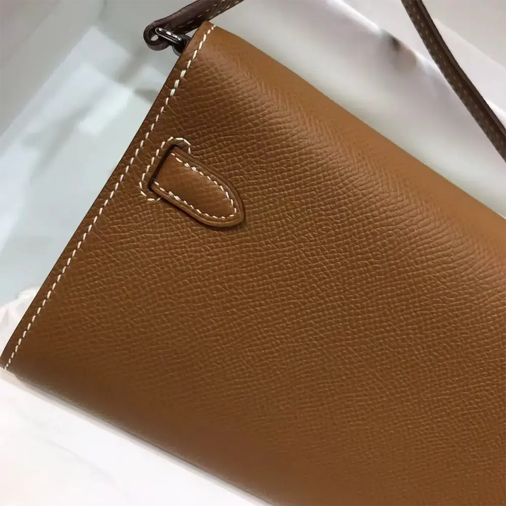 Hermes Women Kelly To Go in Epsom Leather-Brown/Silver - image 7