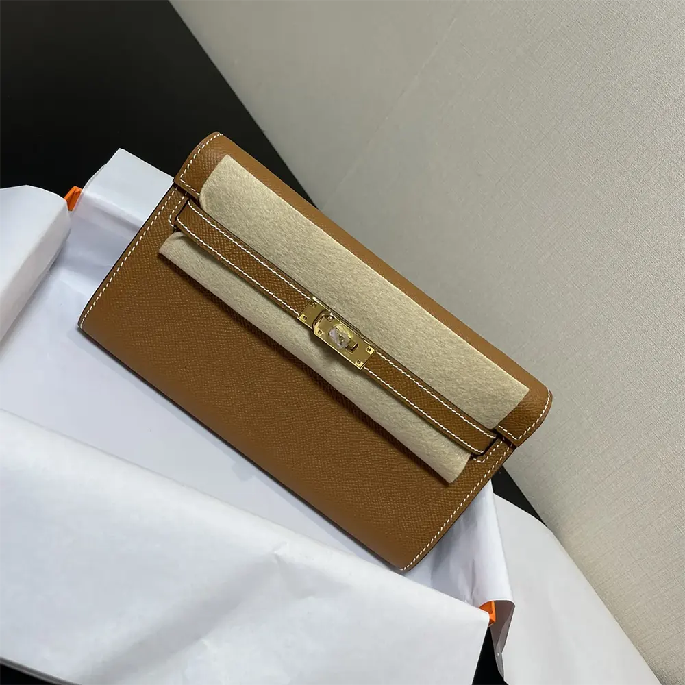 Hermes Women Kelly To Go in Epsom Leather-Brown/Gold - image 5
