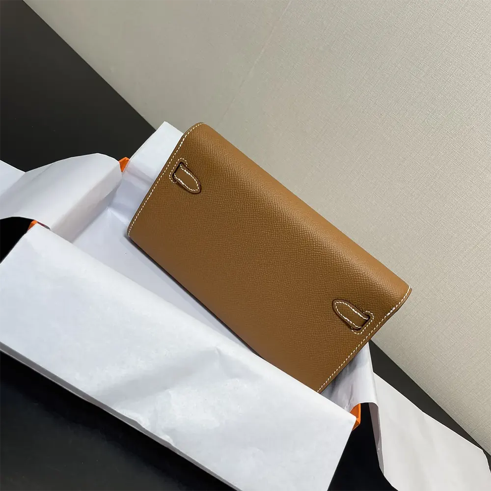 Hermes Women Kelly To Go in Epsom Leather-Brown/Gold - image 4