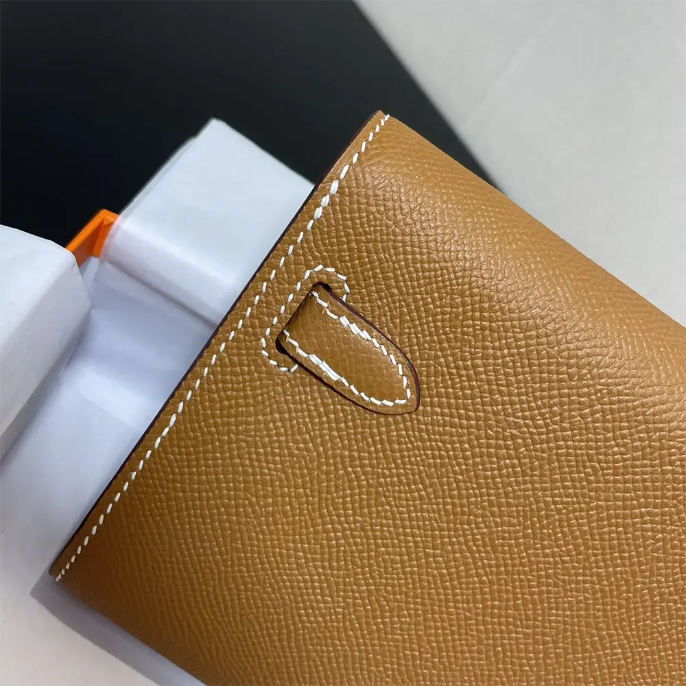 Hermes Women Kelly To Go in Epsom Leather-Brown/Gold - image 9
