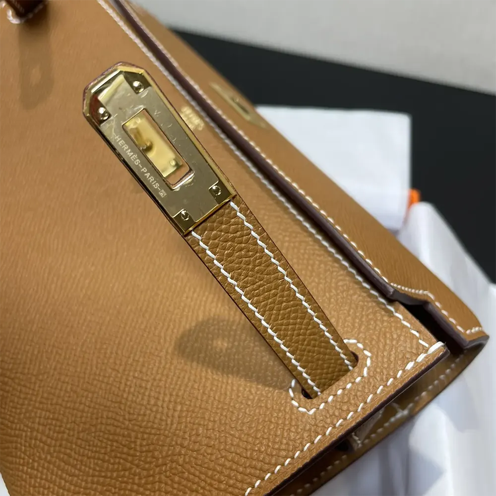 Hermes Women Kelly To Go in Epsom Leather-Brown/Gold - image 7