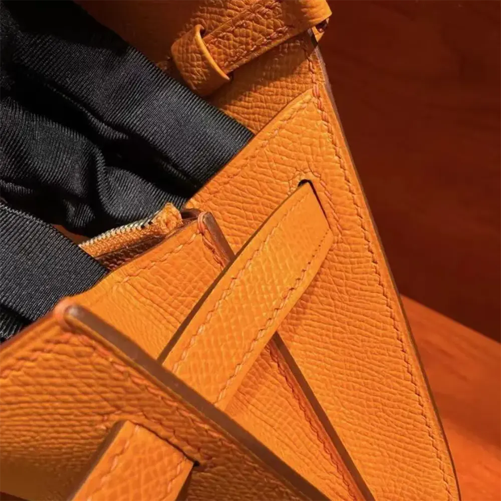 Hermes Women Kelly To Go in Epsom Leather-Orange - image 8