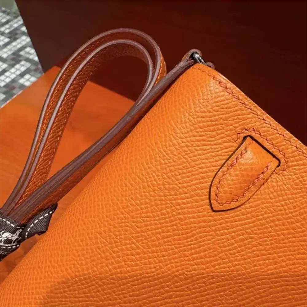 Hermes Women Kelly To Go in Epsom Leather-Orange - image 9