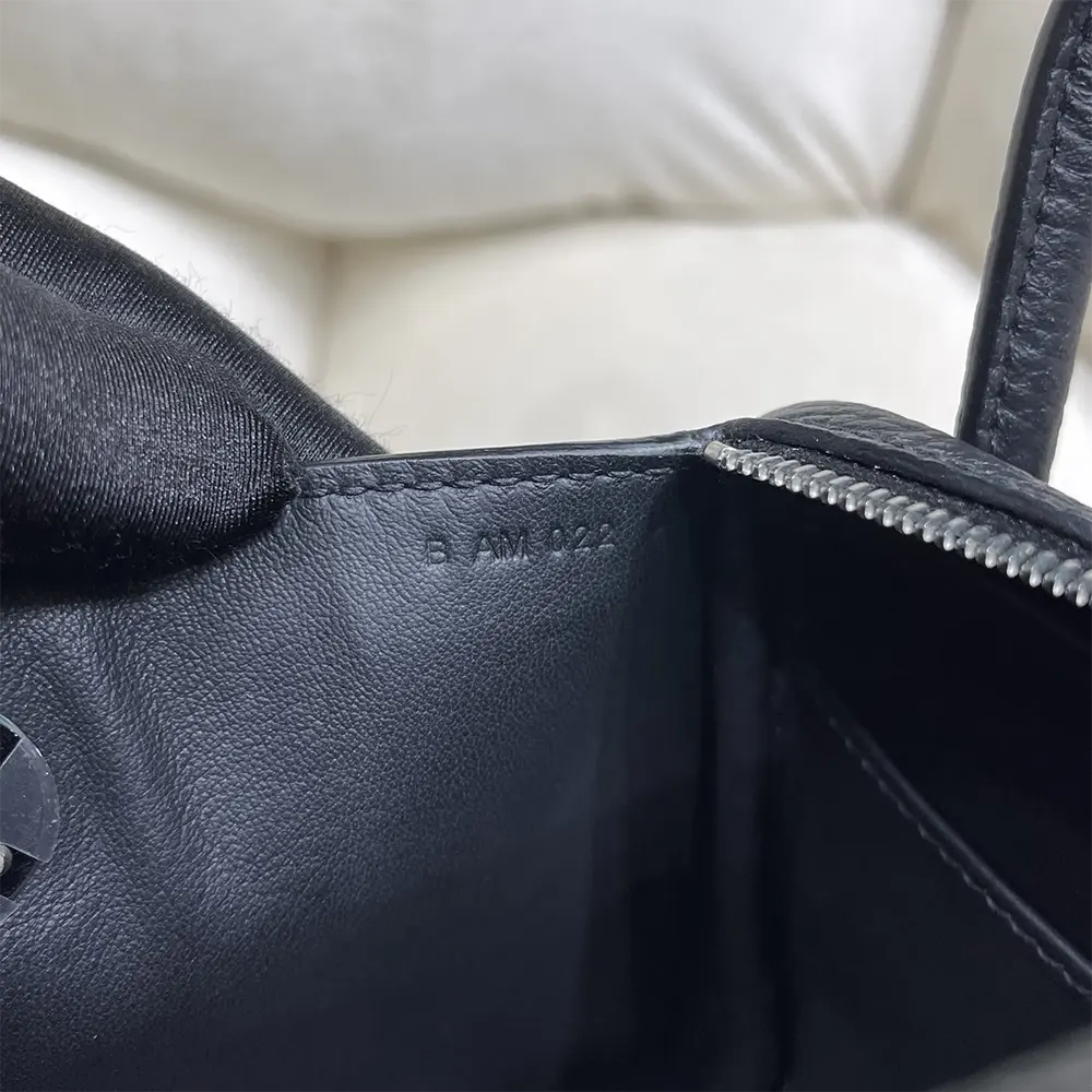 Hermes Women Lindy Mini 19 in Clemence Leather-Black/Silver - image 8