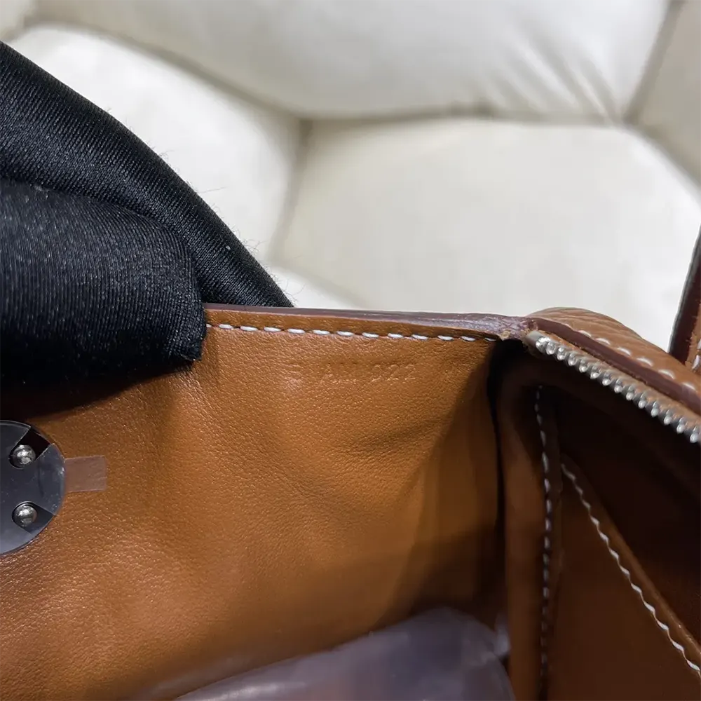Hermes Women Lindy Mini 19 in Clemence Leather-Brown/Silver - image 10