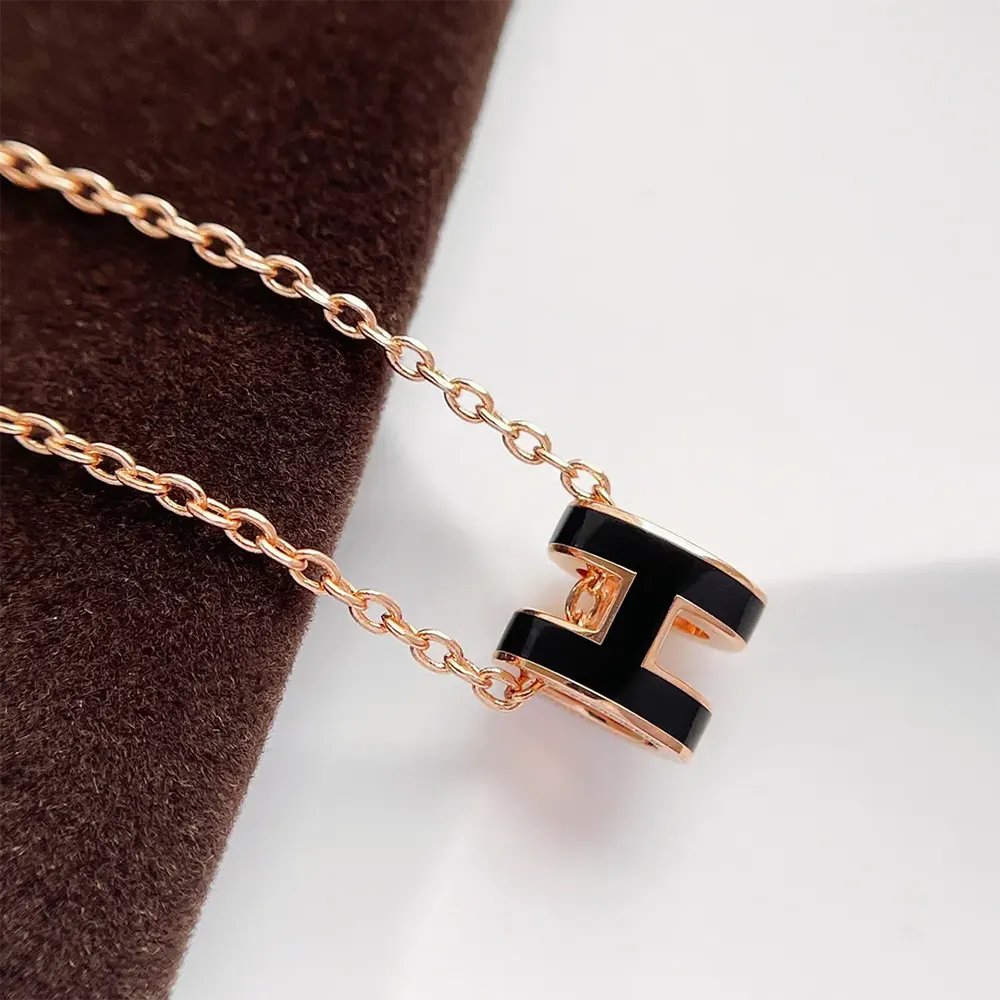 Hermes Women Mini Pop H Pendant-Black H147992F 03 - image 6
