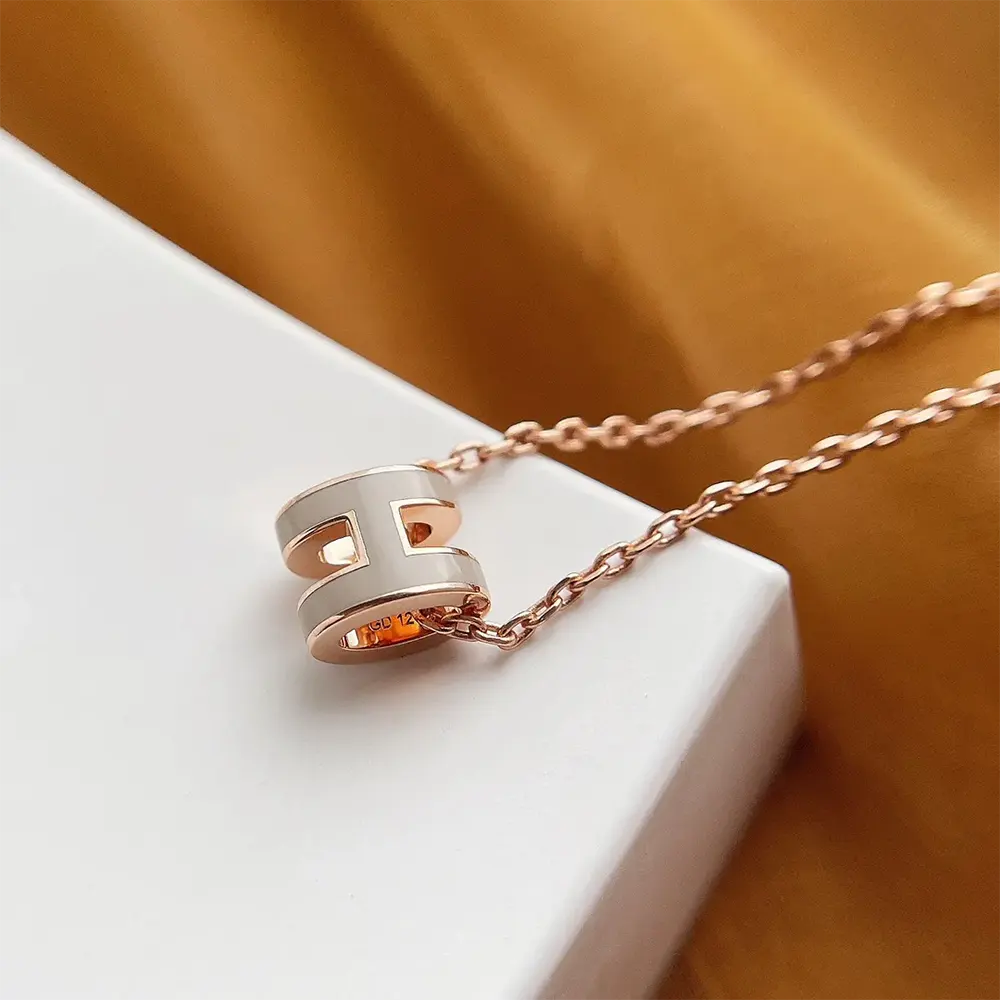 Hermes Women Mini Pop H Pendant-Gray H147992F 55 - image 4