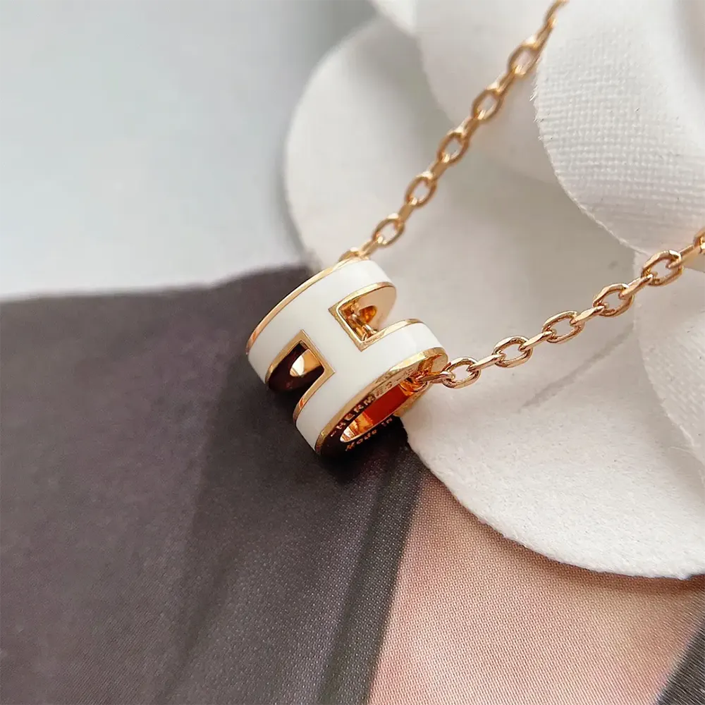 Hermes Women Mini Pop H Pendant-White H147992F 49 - image 7