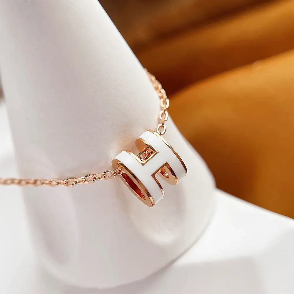 Hermes Women Mini Pop H Pendant-White H147992F 49 - image 6
