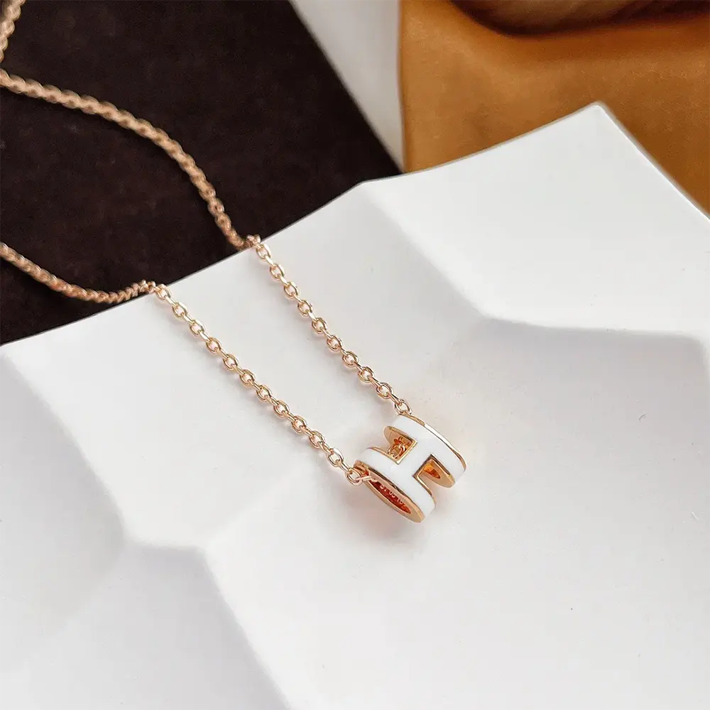 Hermes Women Mini Pop H Pendant-White H147992F 49 - image 5