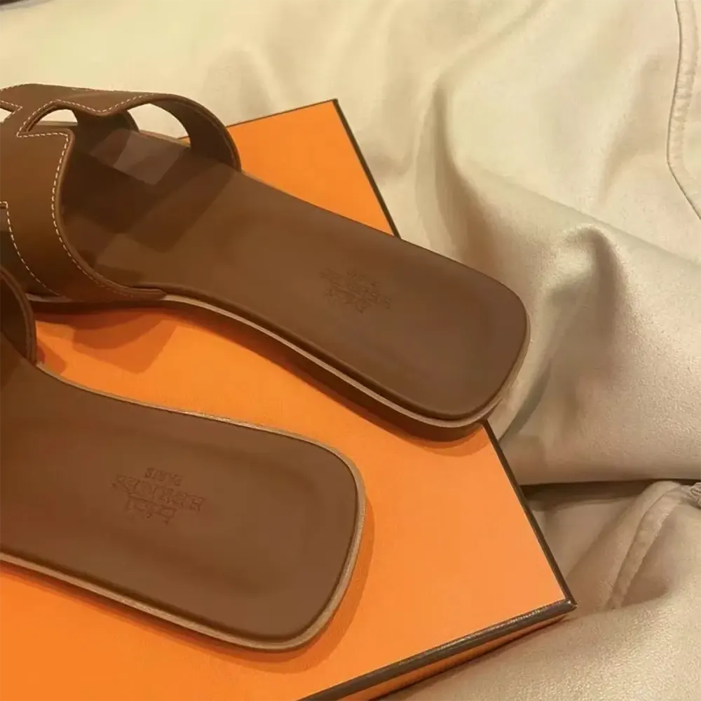 Hermes Women Oran Sandal-Brown - image 7