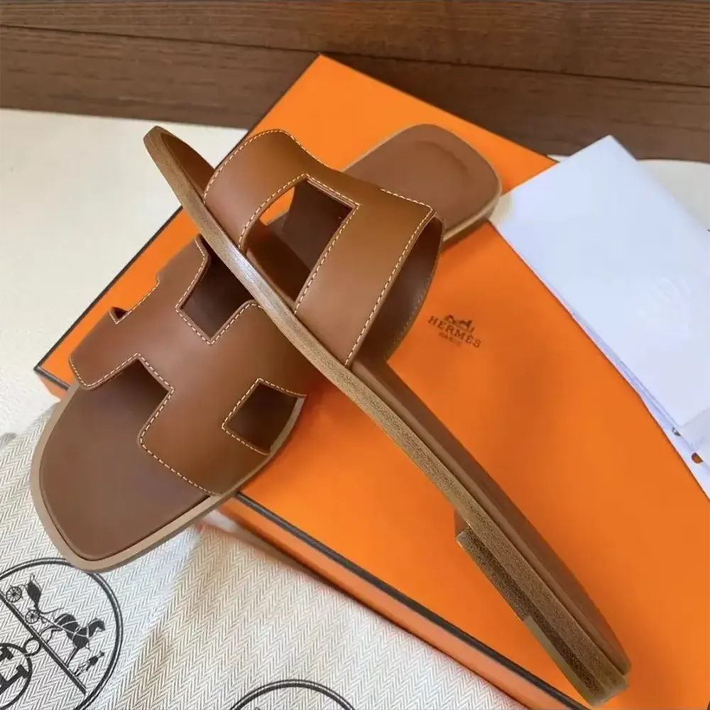 Hermes Women Oran Sandal-Brown - image 5