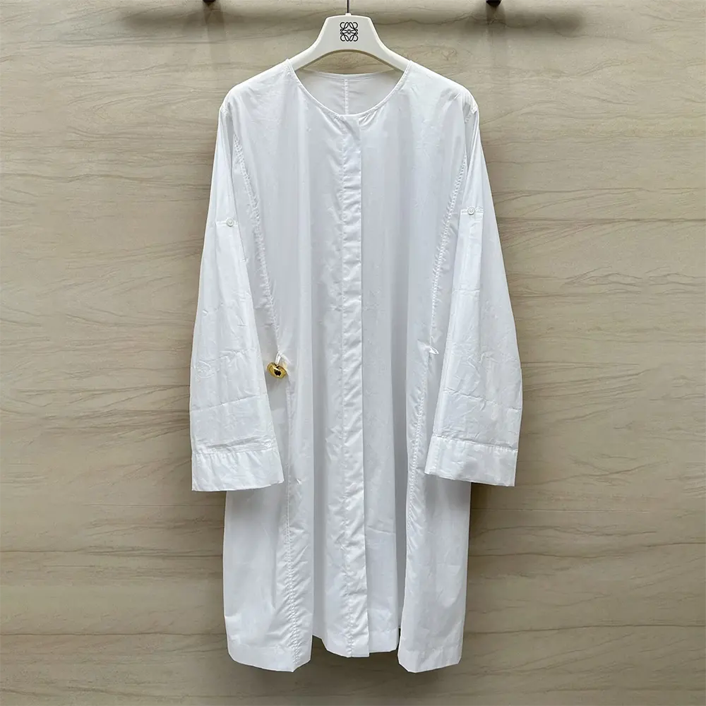 Loewe Women Pebble Dress in Cotton-White - image 4