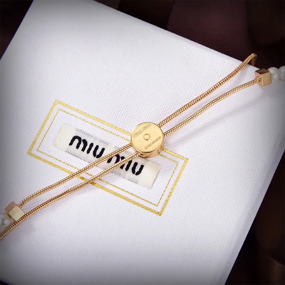 Miu Miu Women Metal Choker with Artificial Pearls - image 4