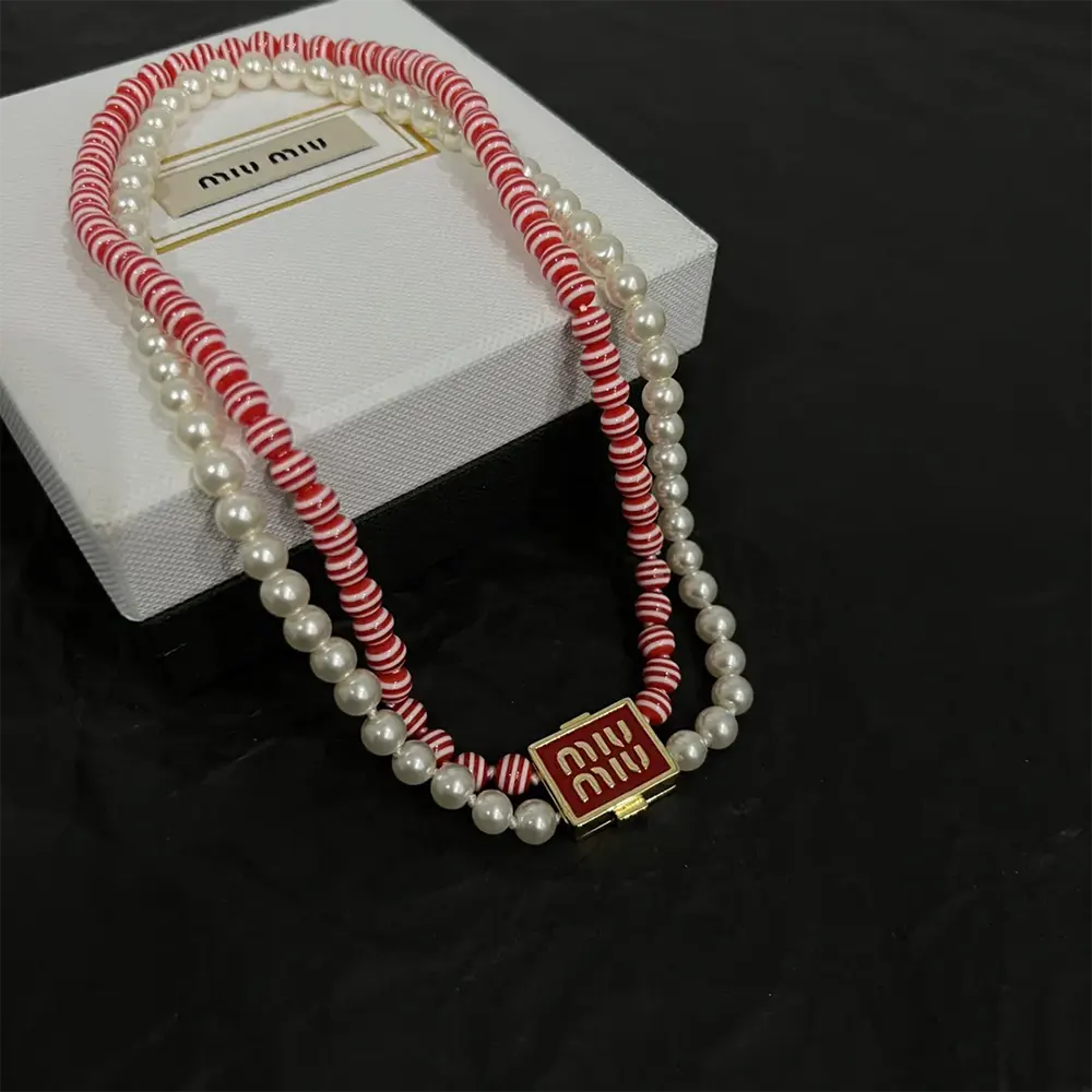 Miu Miu Women Metal and Synthetic Pearl Choker - image 4