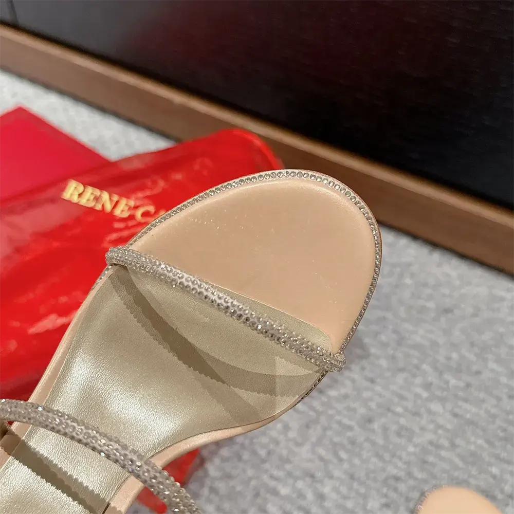 Rene Caovilla Women Cleo Neutral Sandal 80 - image 10