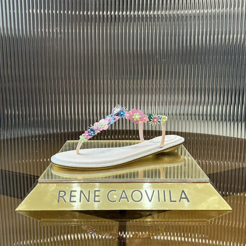 Rene Caovilla Women Eden Nude Thong Sandal 10 - image 8