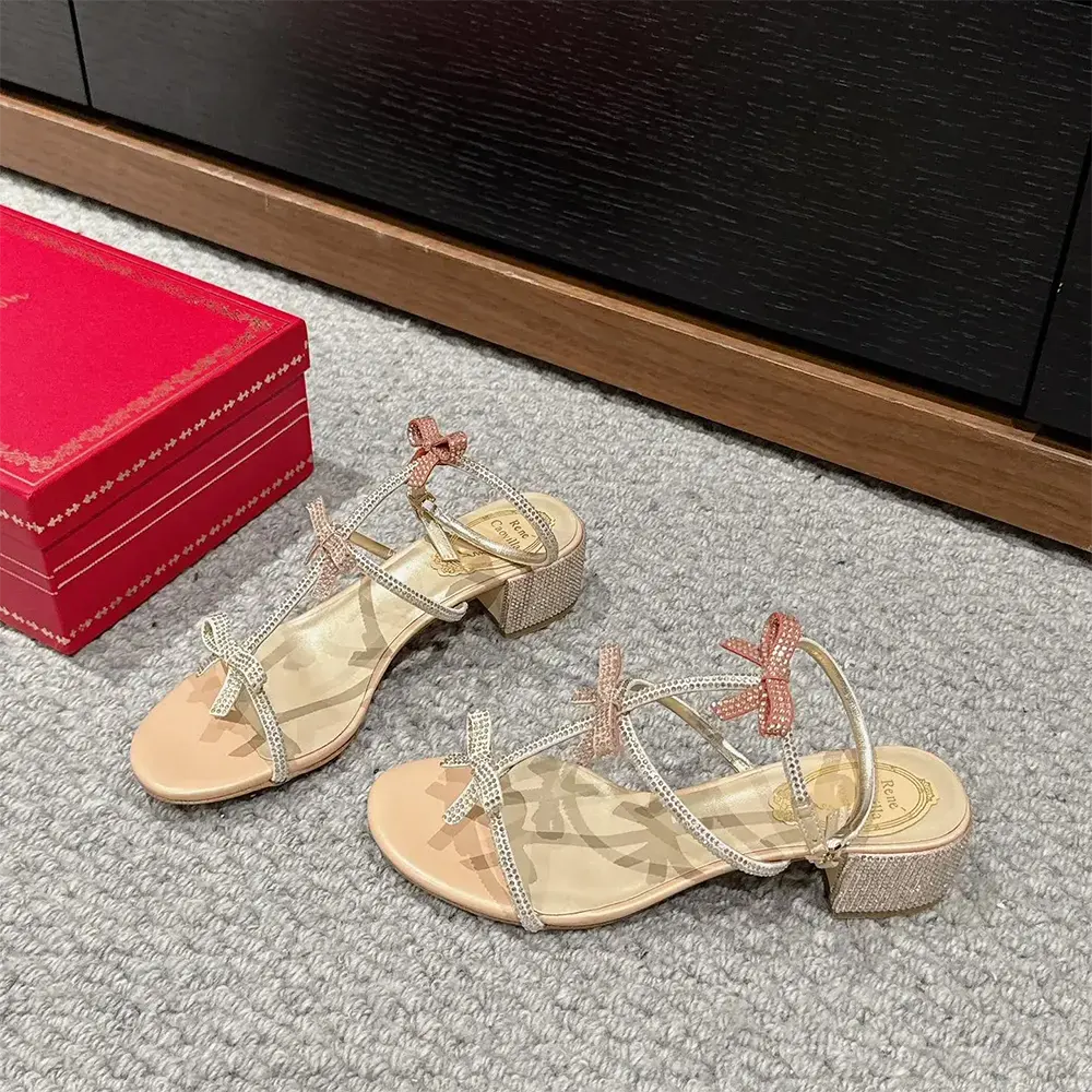 Rene Caovilla Women Sandals with Ankle Laces Caterina - image 4