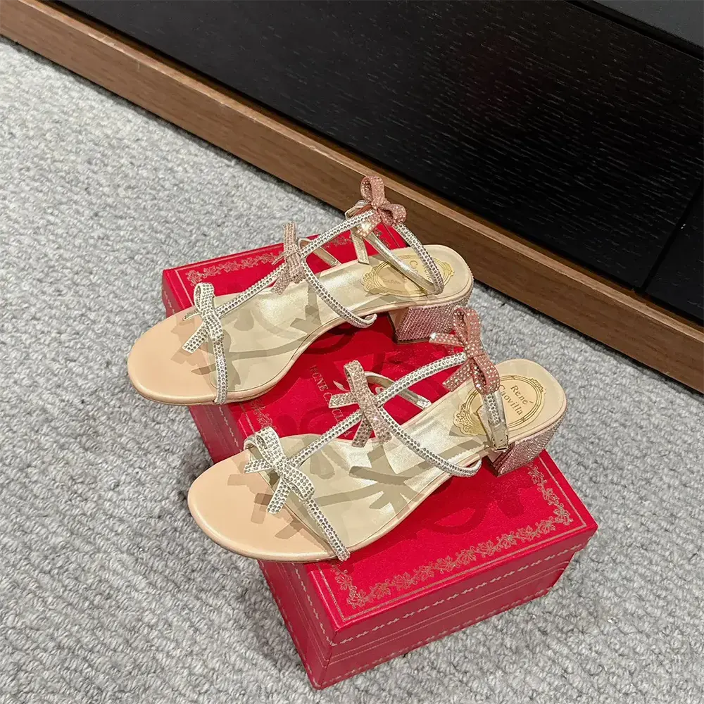 Rene Caovilla Women Sandals with Ankle Laces Caterina - image 5