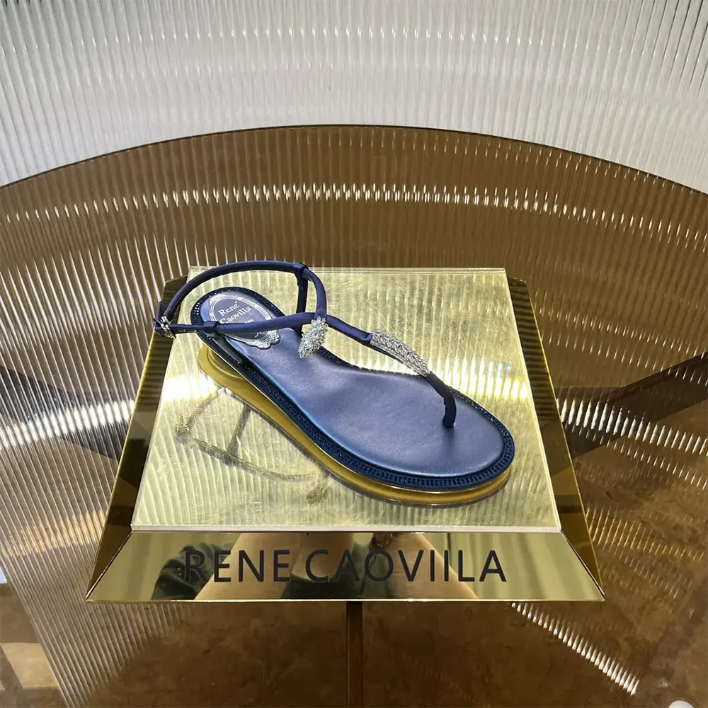 Rene Caovilla Women Serpente Indigo Thong Sandal 10 - image 8