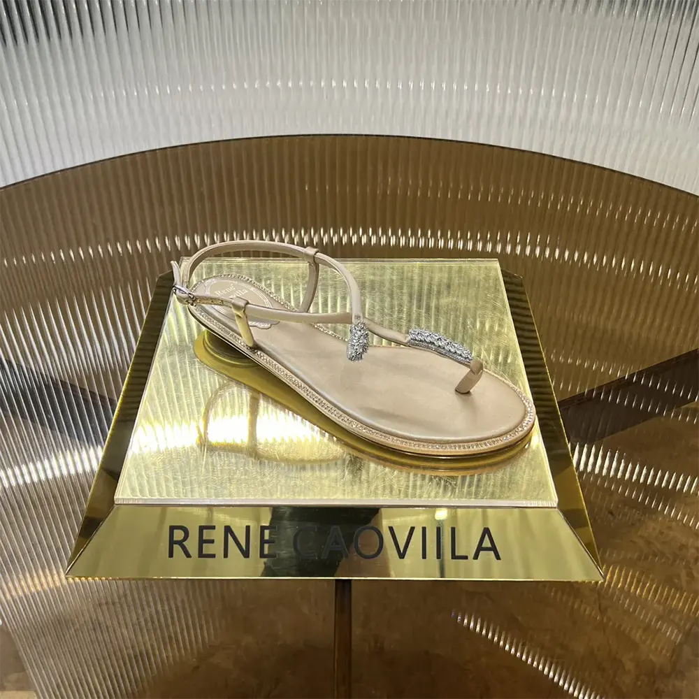 Rene Caovilla Women Serpente Nude Thong Sandal 10 - image 6
