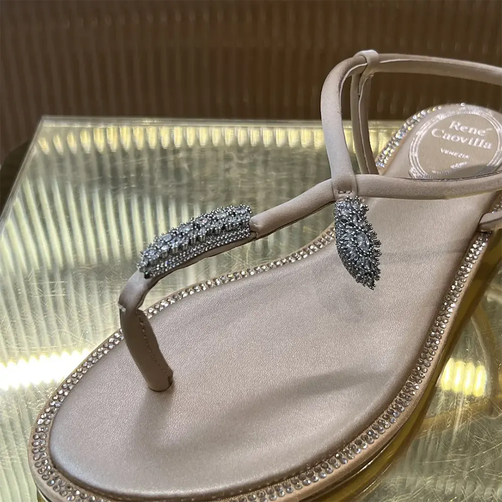 Rene Caovilla Women Serpente Nude Thong Sandal 10 - image 8