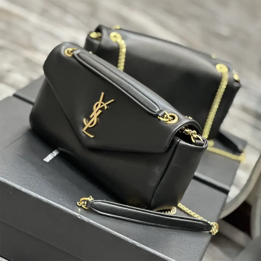 Saint Laurent YSL Women Calypso in Plunged Lambskin-Black - image 5