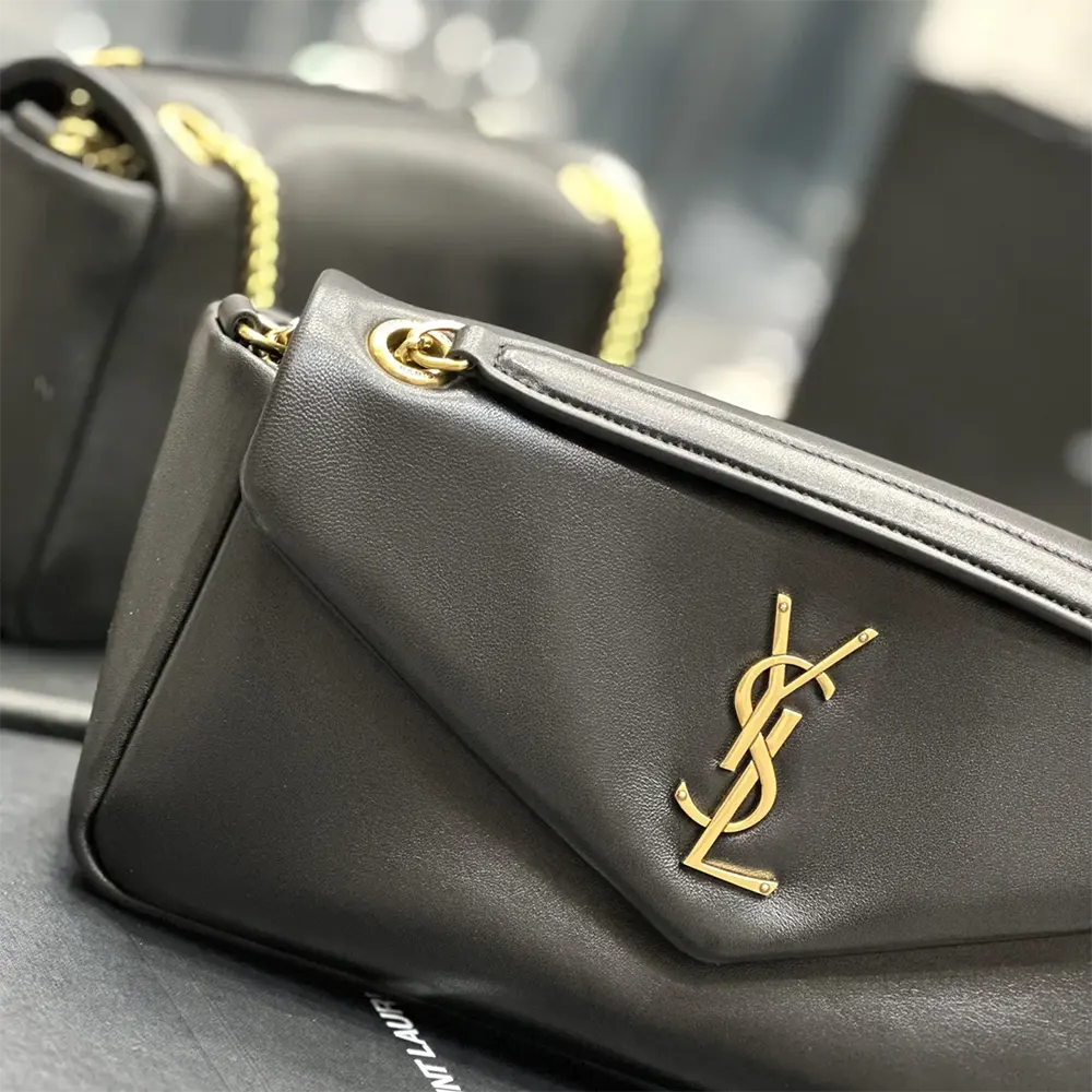 Saint Laurent YSL Women Calypso in Plunged Lambskin-Black - image 7