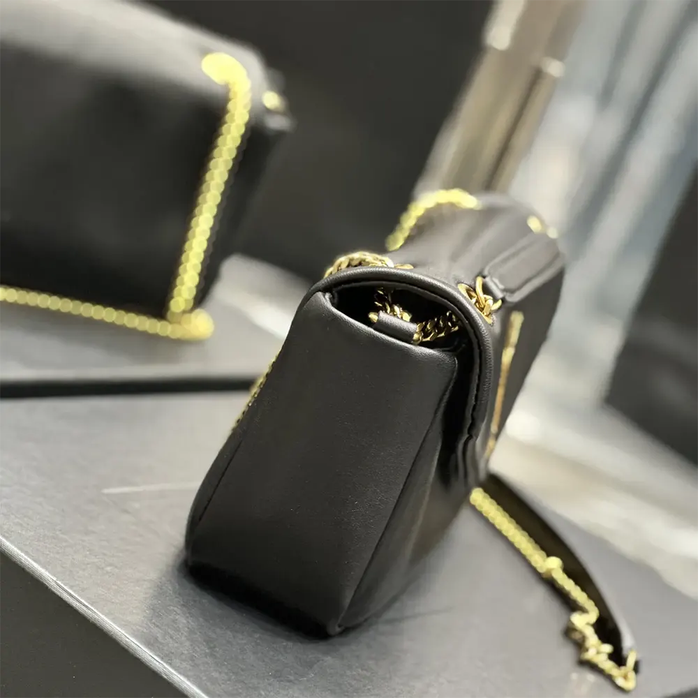 Saint Laurent YSL Women Calypso in Plunged Lambskin-Black - image 6