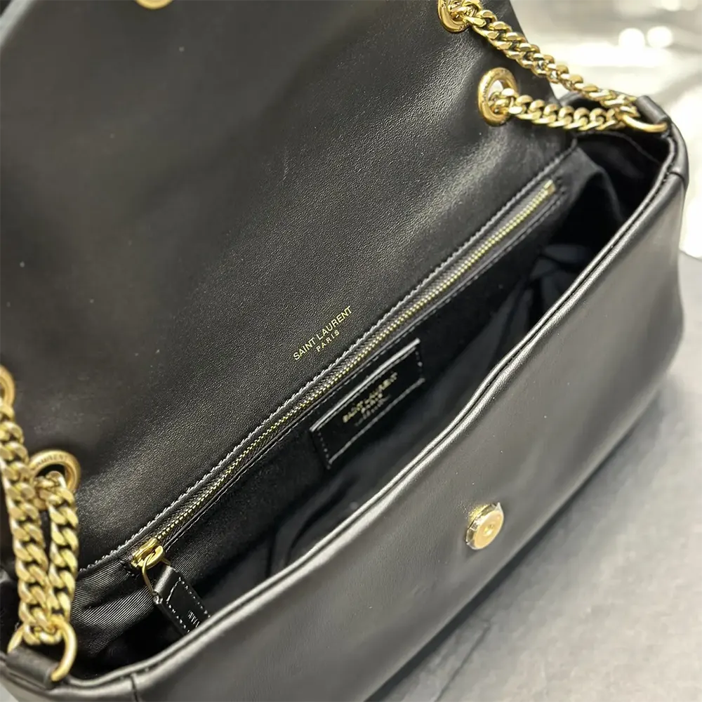 Saint Laurent YSL Women Calypso in Plunged Lambskin-Black - image 9