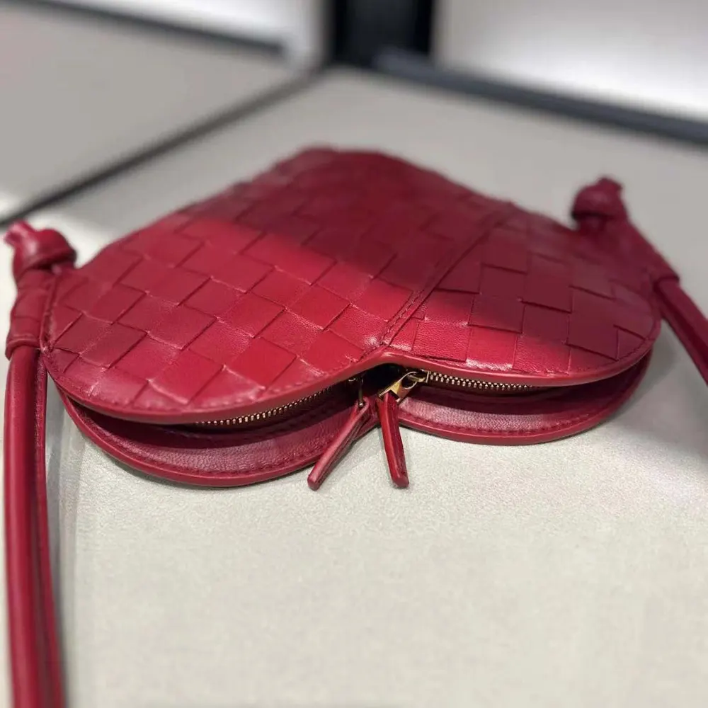Bottega Veneta Women Mini Solstice Heart-shaped Shoulder Bag in Intrecciato Leather - image 4