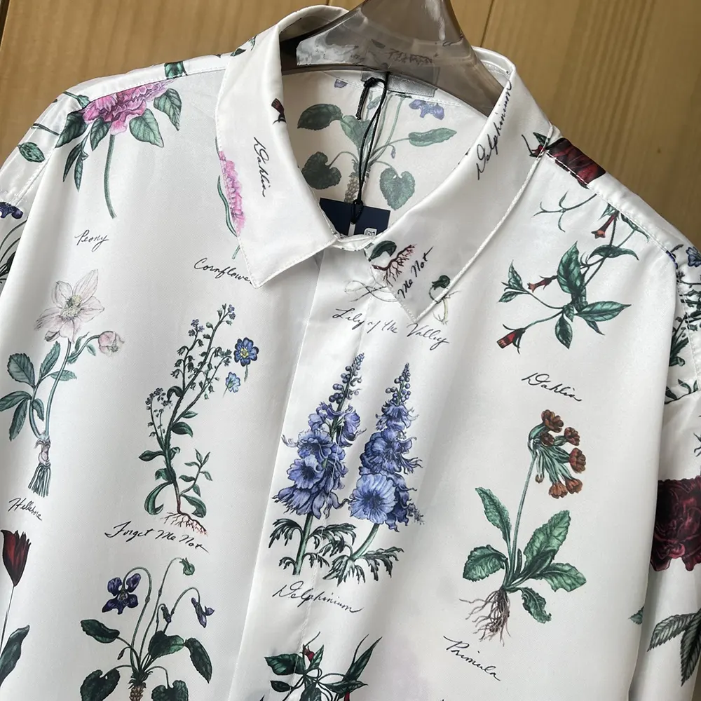 Dior Men Herbarium Illustration Short-Sleeved Shirt - image 5