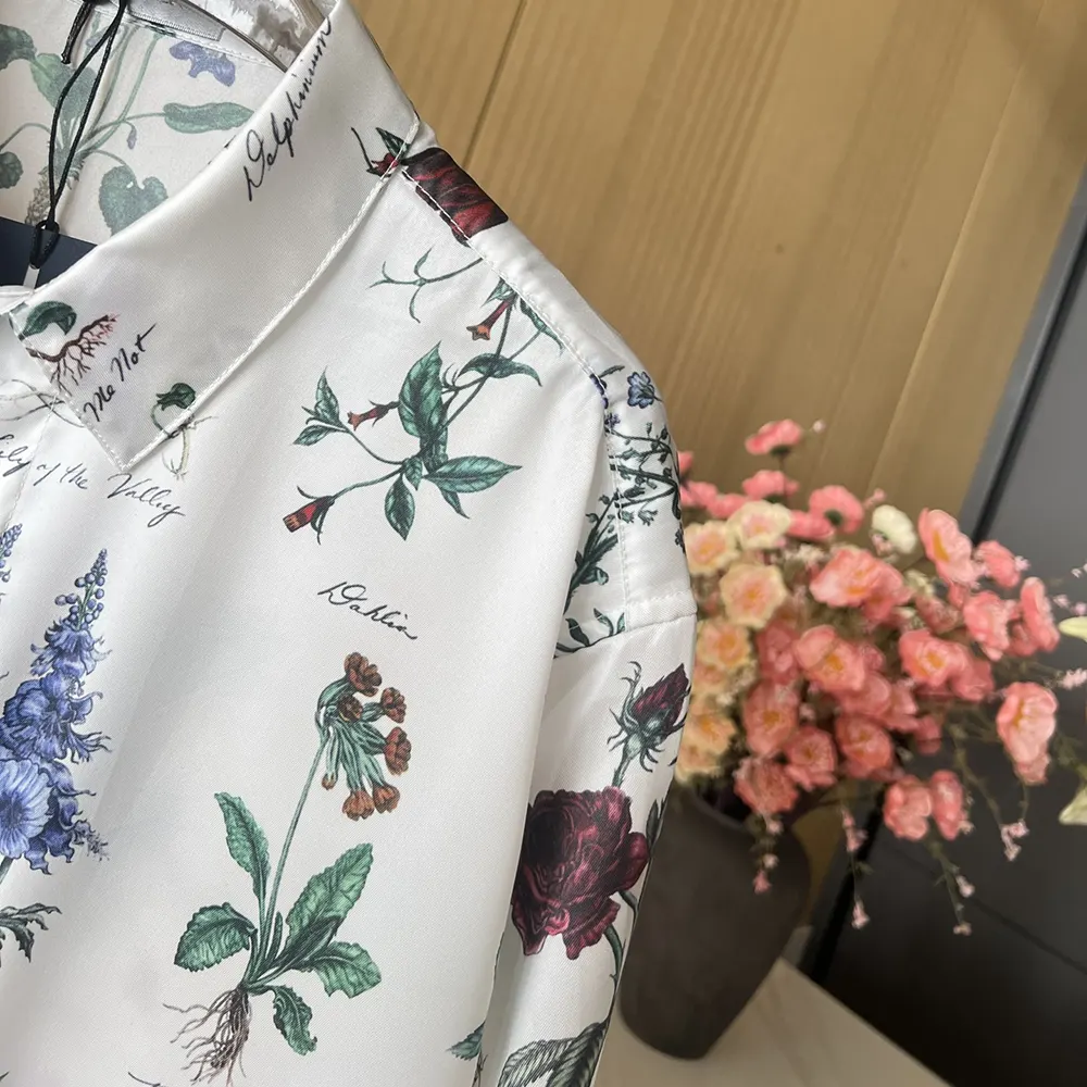 Dior Men Herbarium Illustration Short-Sleeved Shirt - image 8