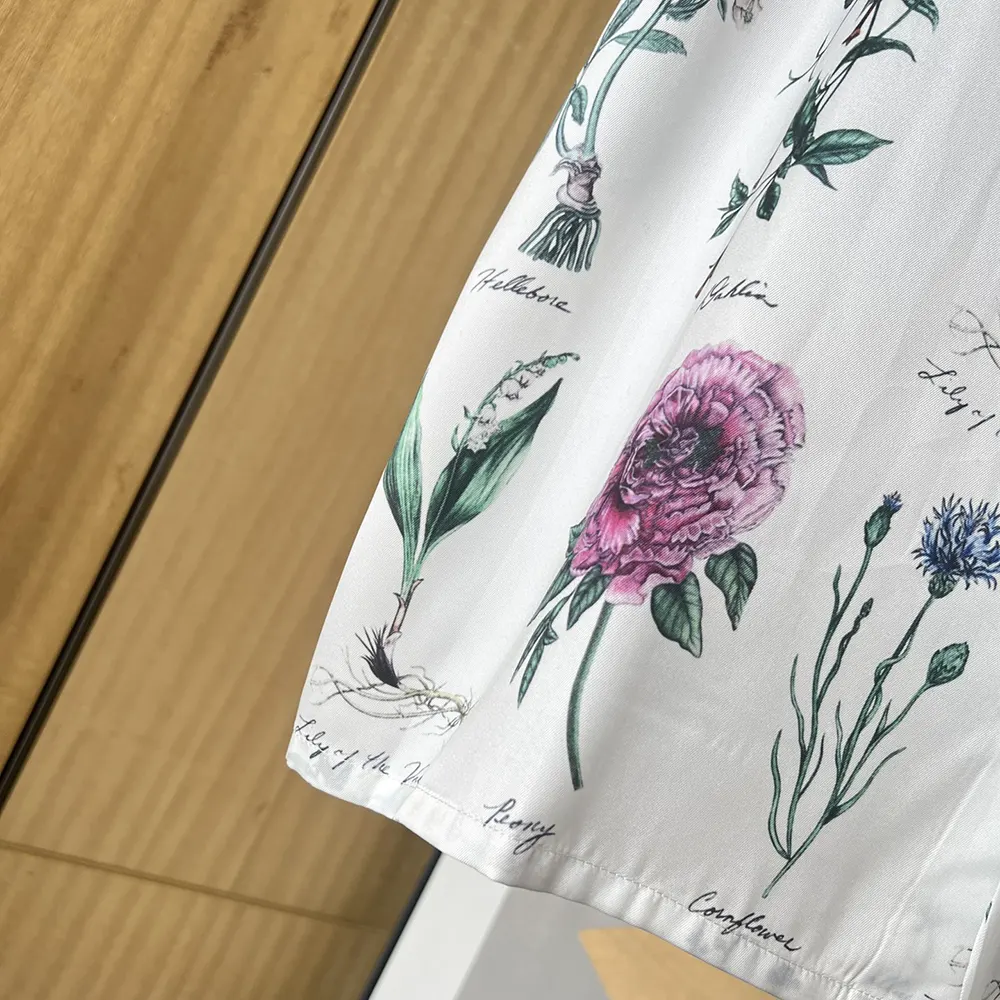 Dior Men Herbarium Illustration Short-Sleeved Shirt - image 9