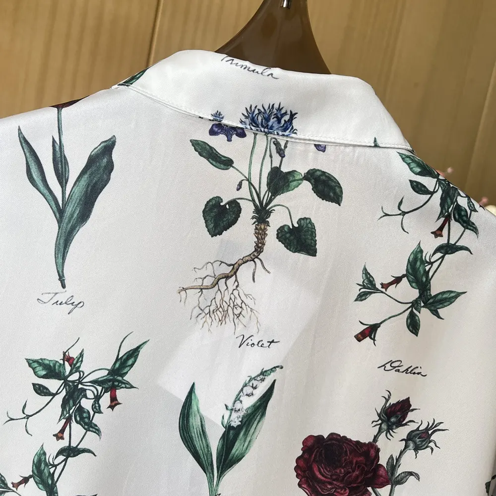 Dior Men Herbarium Illustration Short-Sleeved Shirt - image 7