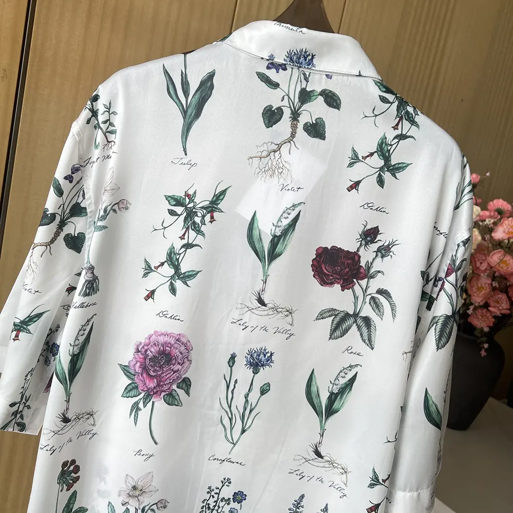 Dior Men Herbarium Illustration Short-Sleeved Shirt - image 6
