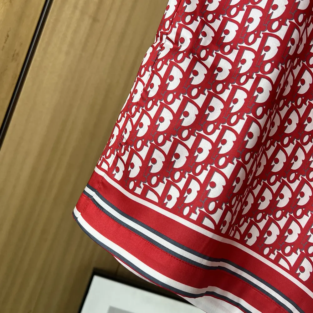 Dior Men Oblique Bermuda Shorts in Silk Twill - image 8