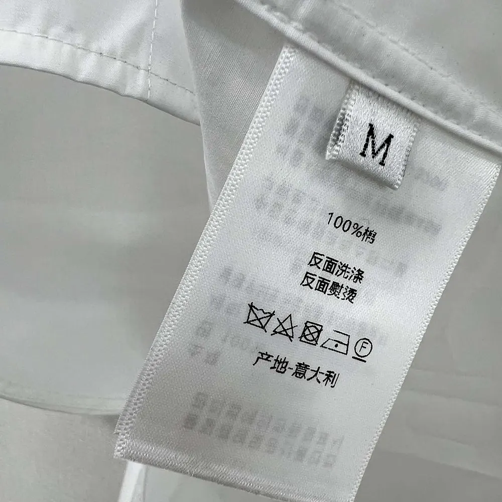 Dior Women Wing-Collar Shirt White Cotton Poplin - image 9